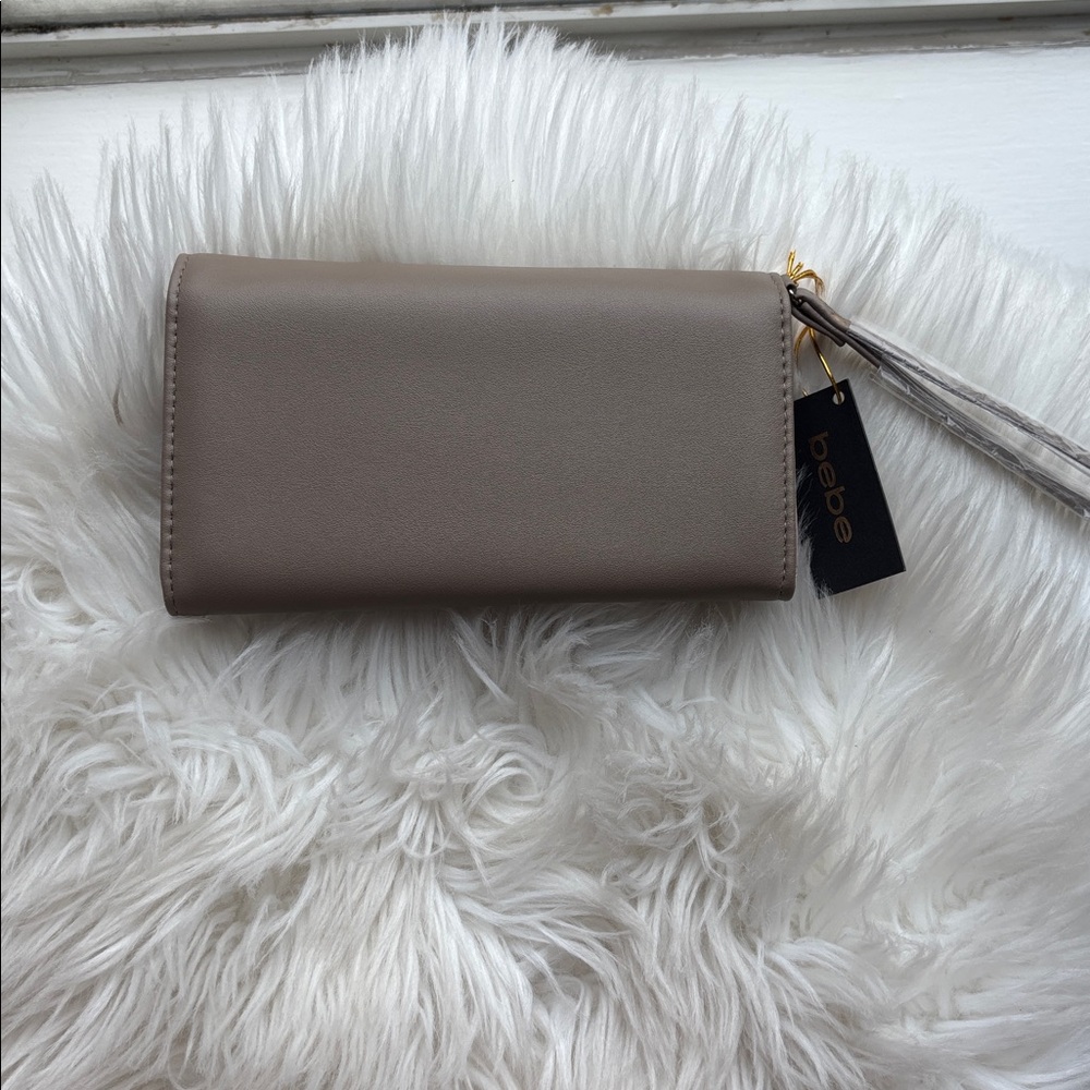 Bebe taupe trifold  Embroidery Wallet - Picture 9 of 9